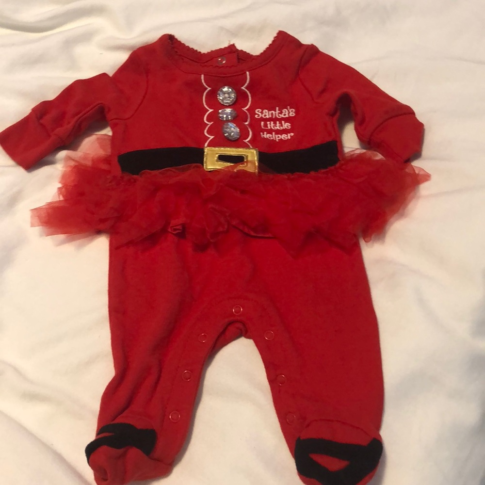 Q a Santas Little helper onesie